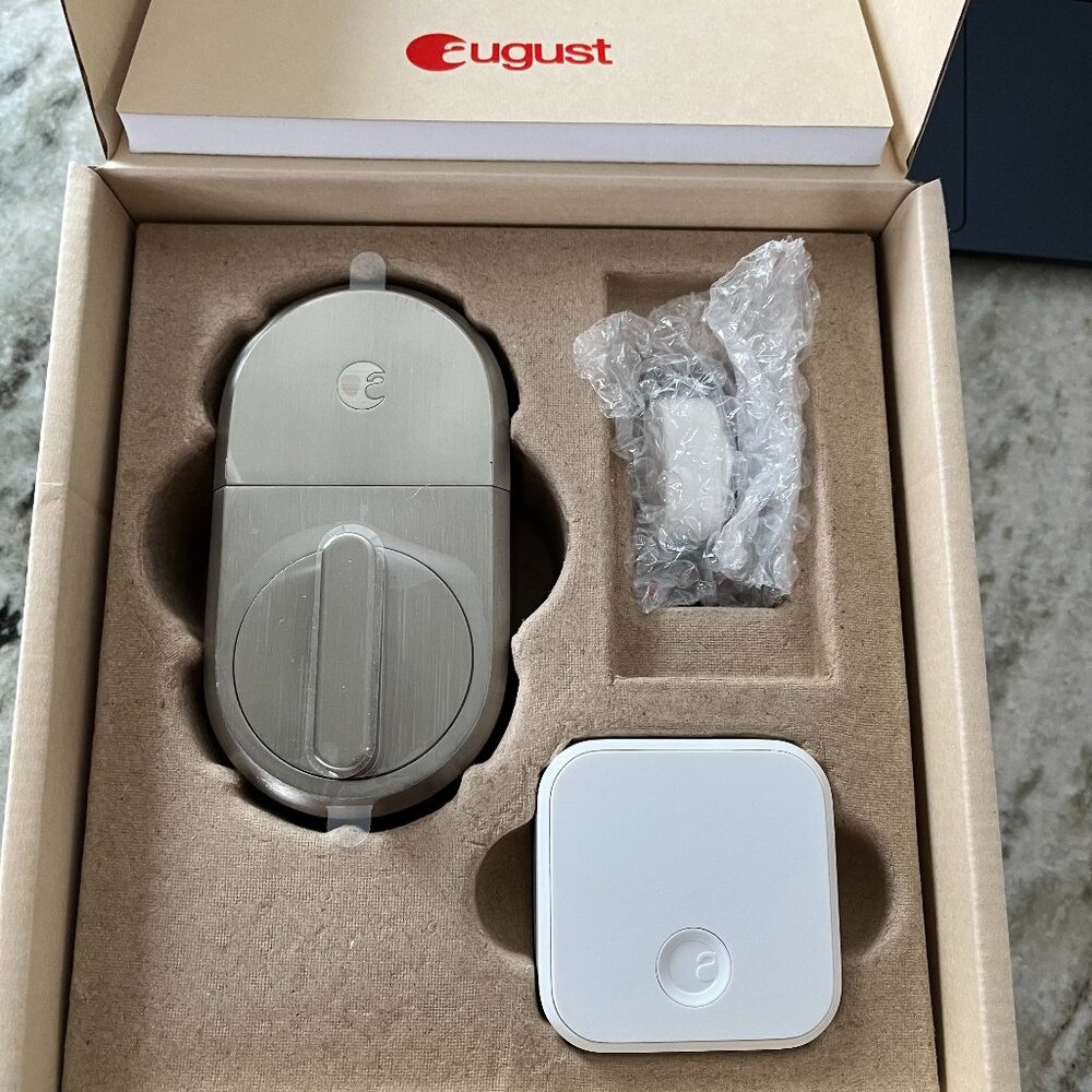 August Smart Lock- New with Plastic protection covering still in place